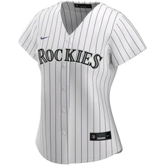Colorado Rockies Nike Women's Home Replica Custom Jersey - White - Nike Discount