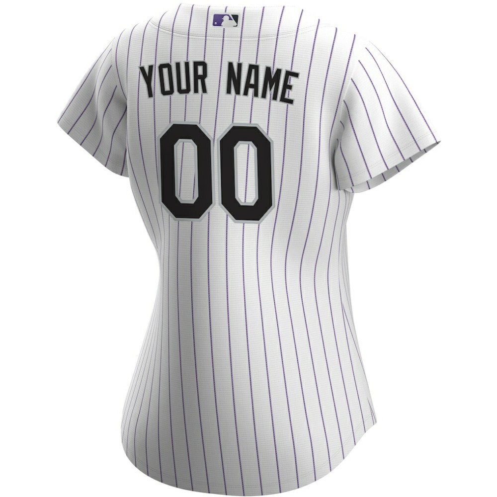 Colorado Rockies Nike Women's Home Replica Custom Jersey - White - Nike Discount