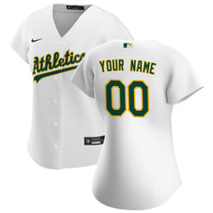 Athletics Nike Women's Home Replica Custom Jersey - White - Nike Online