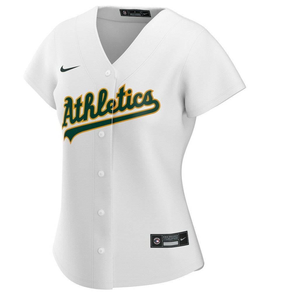 Athletics Nike Women's Home Replica Custom Jersey - White - Nike Online