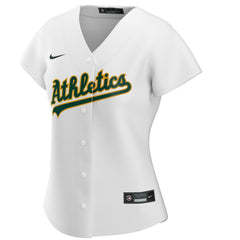 Athletics Nike Women's Home Replica Custom Jersey - White - Nike Online