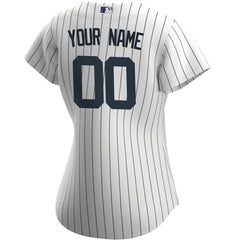 New York Yankees Nike Women's Home Replica Custom Jersey - White - Nike Discount