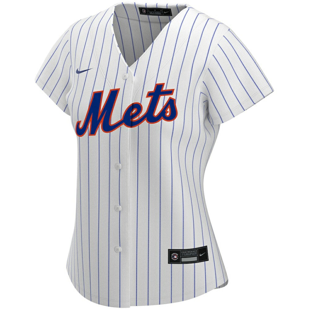 New York Mets Nike Women's Home Replica Custom Jersey - White - Nike Lifestyle