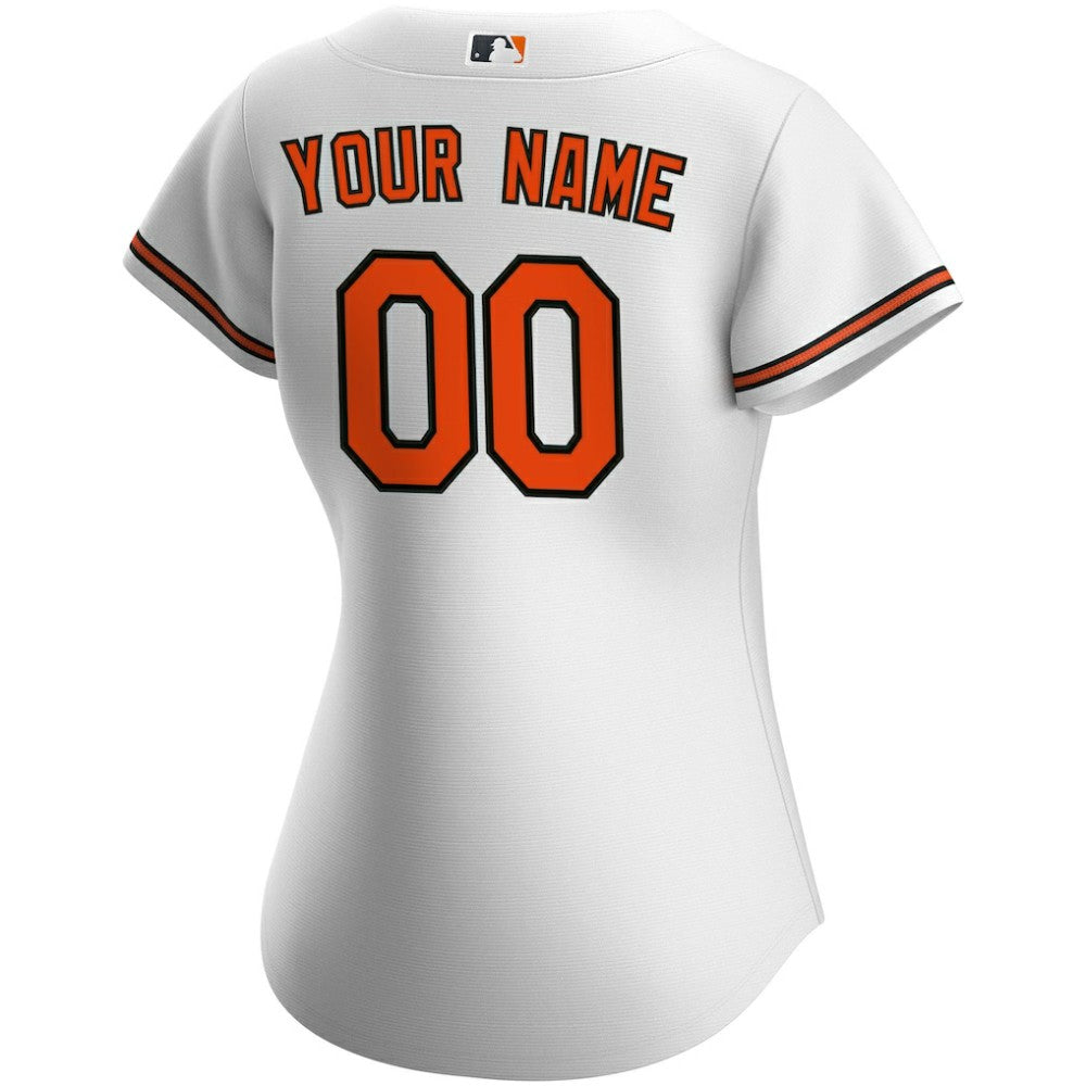 Baltimore Orioles Nike Women's Home Replica Custom Jersey - White - Nike Discount
