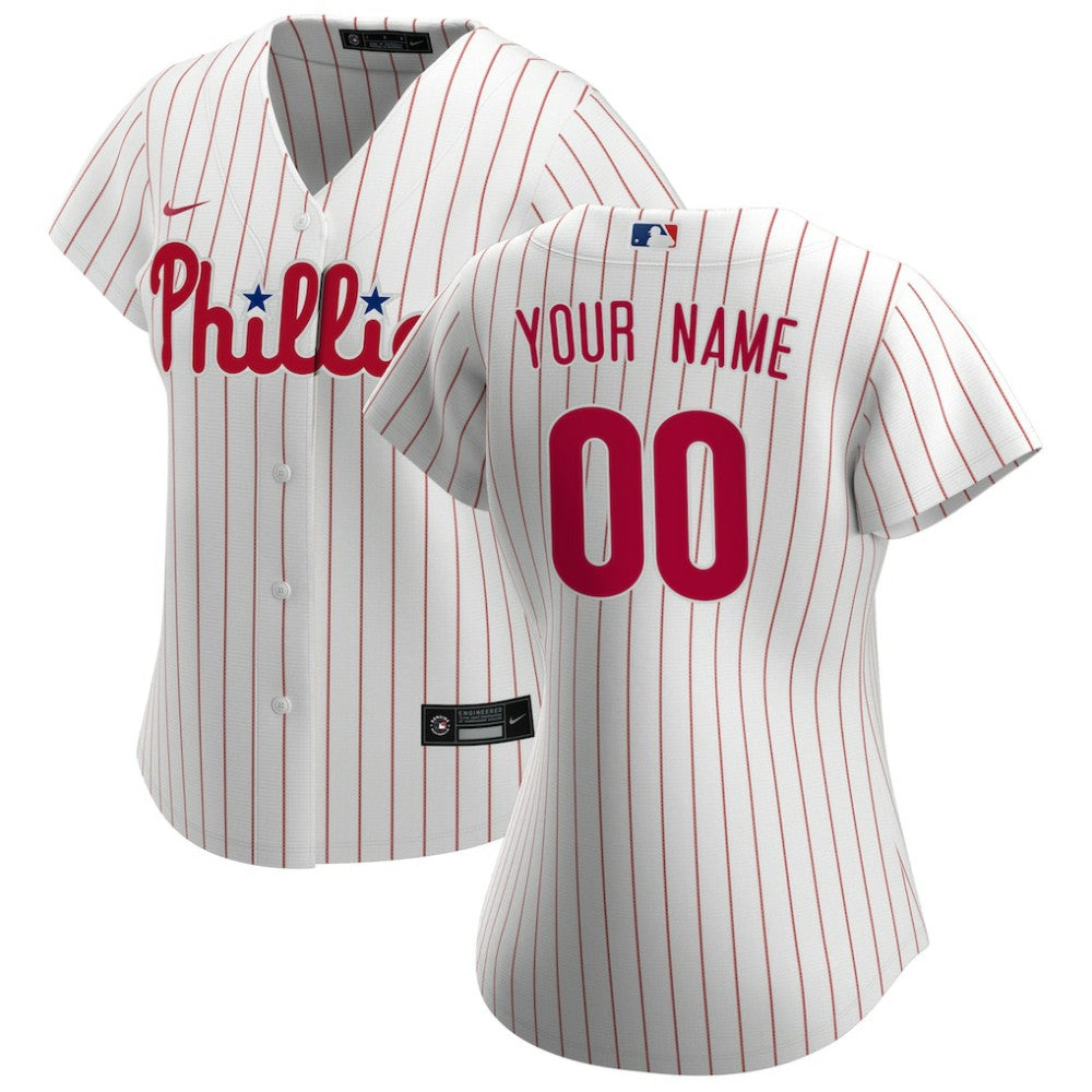 Philadelphia Phillies Nike Women's Home Replica Custom Jersey - White - Nike Online