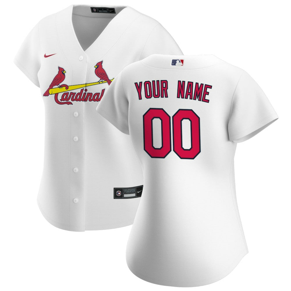 St. Louis Cardinals Nike Women's Home Replica Custom Jersey - White - Nike Lifestyle