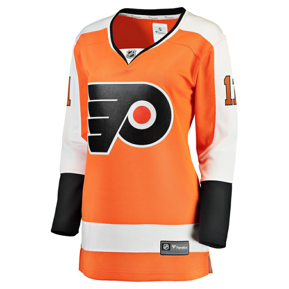 Travis Konecny Philadelphia Flyers Fanatics Women's Home Breakaway Jersey - Orange - NHL 3815264