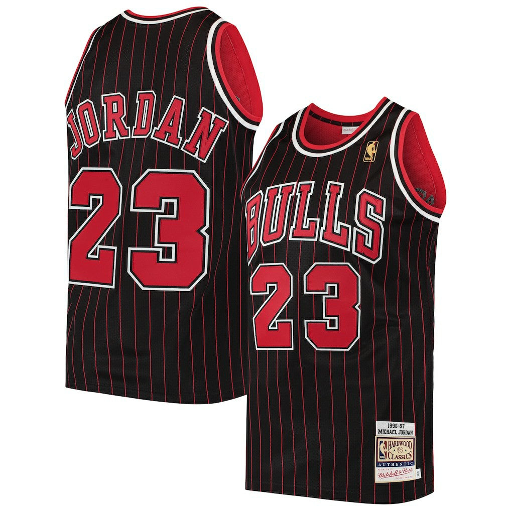 Michael Jordan Chicago Bulls 1996/97 Hardwood Classics Authentic Jersey for sale Black | Mitchell & Ness outlet