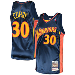 Stephen Curry Golden State Warriors 2009/10 Hardwood Classics Authentic Jersey for sale Navy | Mitchell & Ness