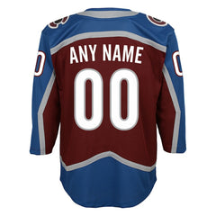 Colorado Avalanche Youth Home Premier Custom Jersey - Burgundy - NHL 3820527