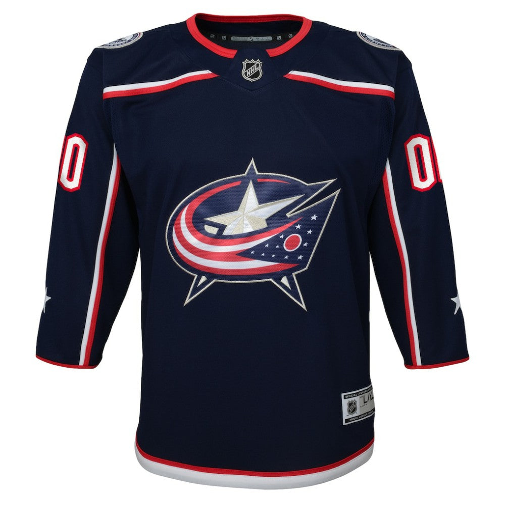 Columbus Blue Jackets Youth Home Premier Custom Jersey - Navy - NHL 3820528