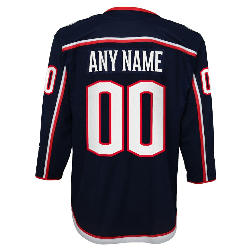 Columbus Blue Jackets Youth Home Premier Custom Jersey - Navy - NHL 3820528