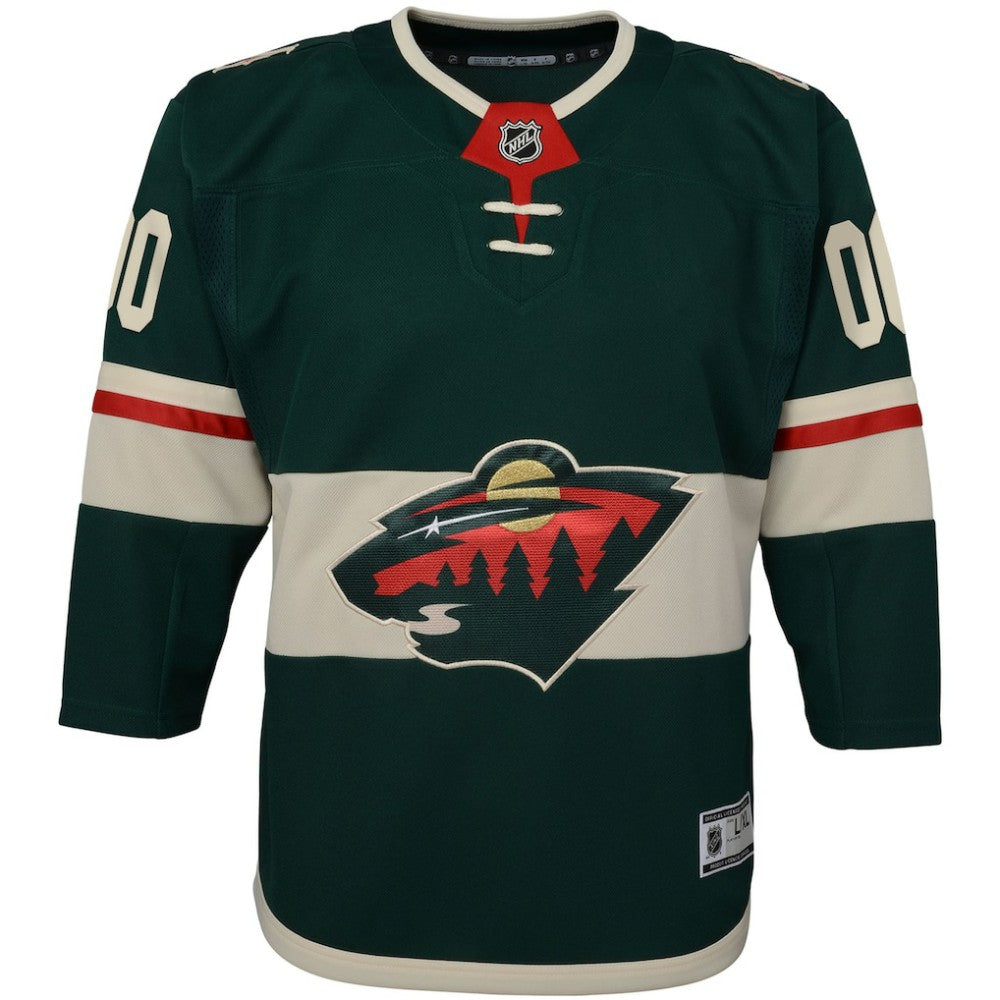Minnesota Wild Youth Home Premier Custom Jersey - Green - NHL 3820534