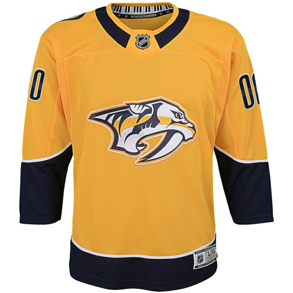 Nashville Predators Youth Home Premier Custom Jersey - Yellow - NHL 3820536
