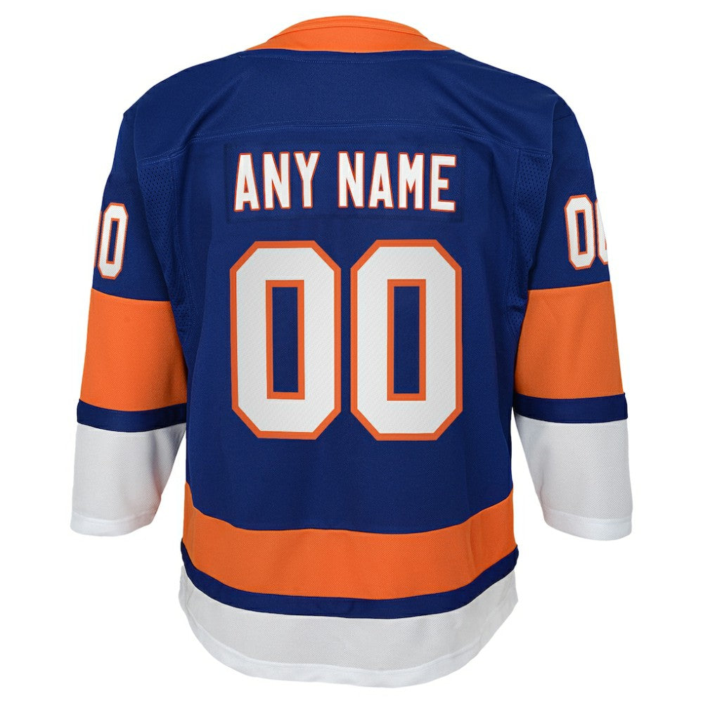 New York Islanders Youth Home Premier Custom Jersey - Blue - NHL 3820538