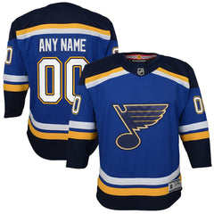 St. Louis Blues Youth Home Premier Custom Jersey - Blue - NHL 3820544