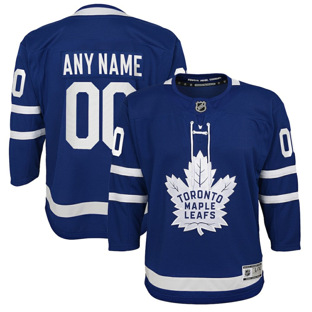 Toronto Maple Leafs Youth Home Premier Custom Jersey - Blue - NHL 3820546