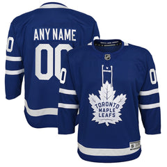 Toronto Maple Leafs Youth Home Premier Custom Jersey - Blue - NHL 3820546
