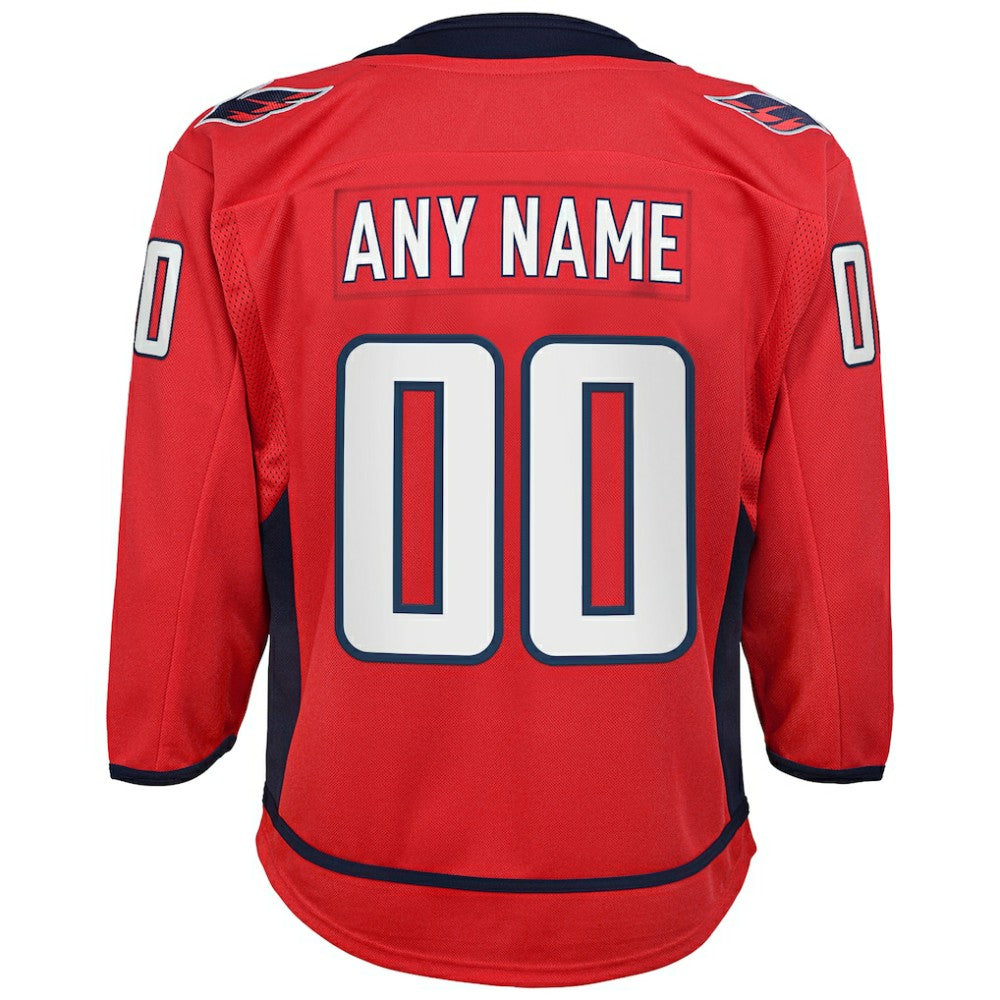 Washington Capitals Youth Home Custom Premier Jersey - Red - NHL 3820548
