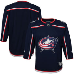 Columbus Blue Jackets Youth Home Premier Jersey - Navy - NHL 3820556