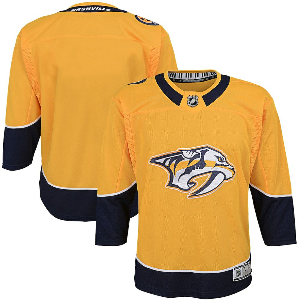 Nashville Predators Youth Home Premier Blank Jersey - Yellow - NHL 3820564