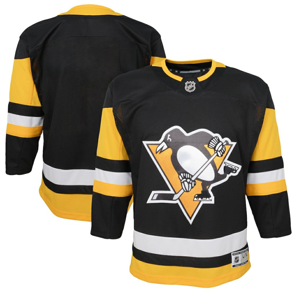 Pittsburgh Penguins Youth Home Premier Blank Jersey - Black - NHL 3820570