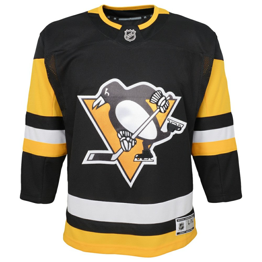 Pittsburgh Penguins Youth Home Premier Blank Jersey - Black - NHL 3820570