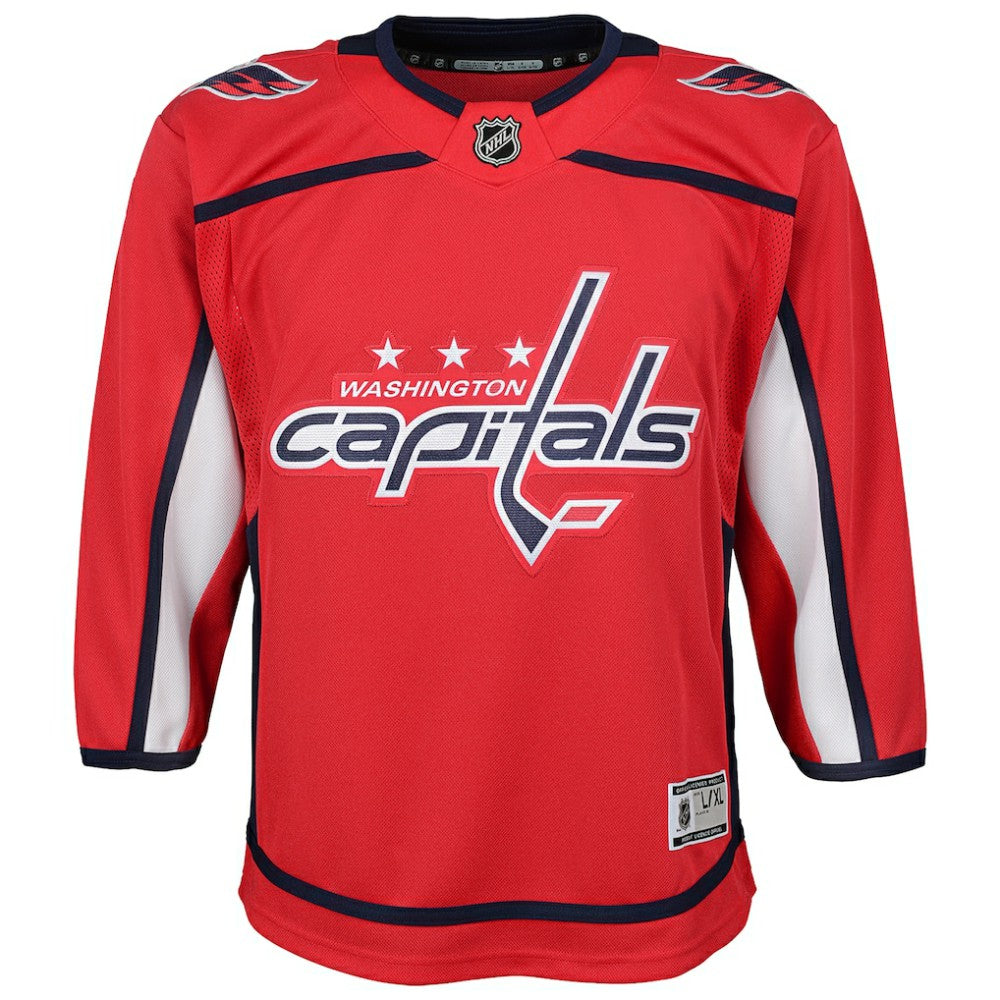 Washington Capitals Youth Home Blank Premier Jersey - Red - NHL 3820576