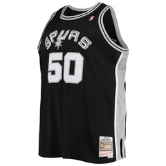 David Robinson San Antonio Spurs 1998/99 Big & Tall Hardwood Classics Swingman Jersey Black | Mitchell & Ness US