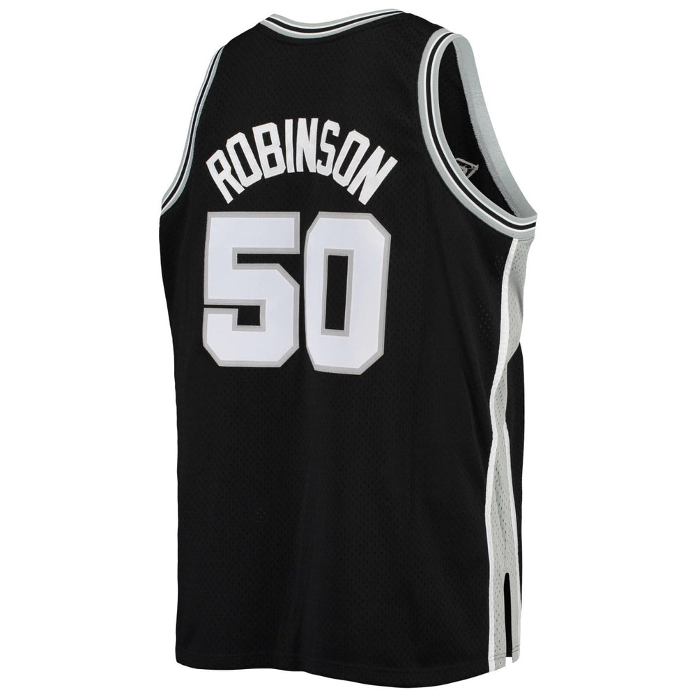 David Robinson San Antonio Spurs 1998/99 Big & Tall Hardwood Classics Swingman Jersey Black | Mitchell & Ness US