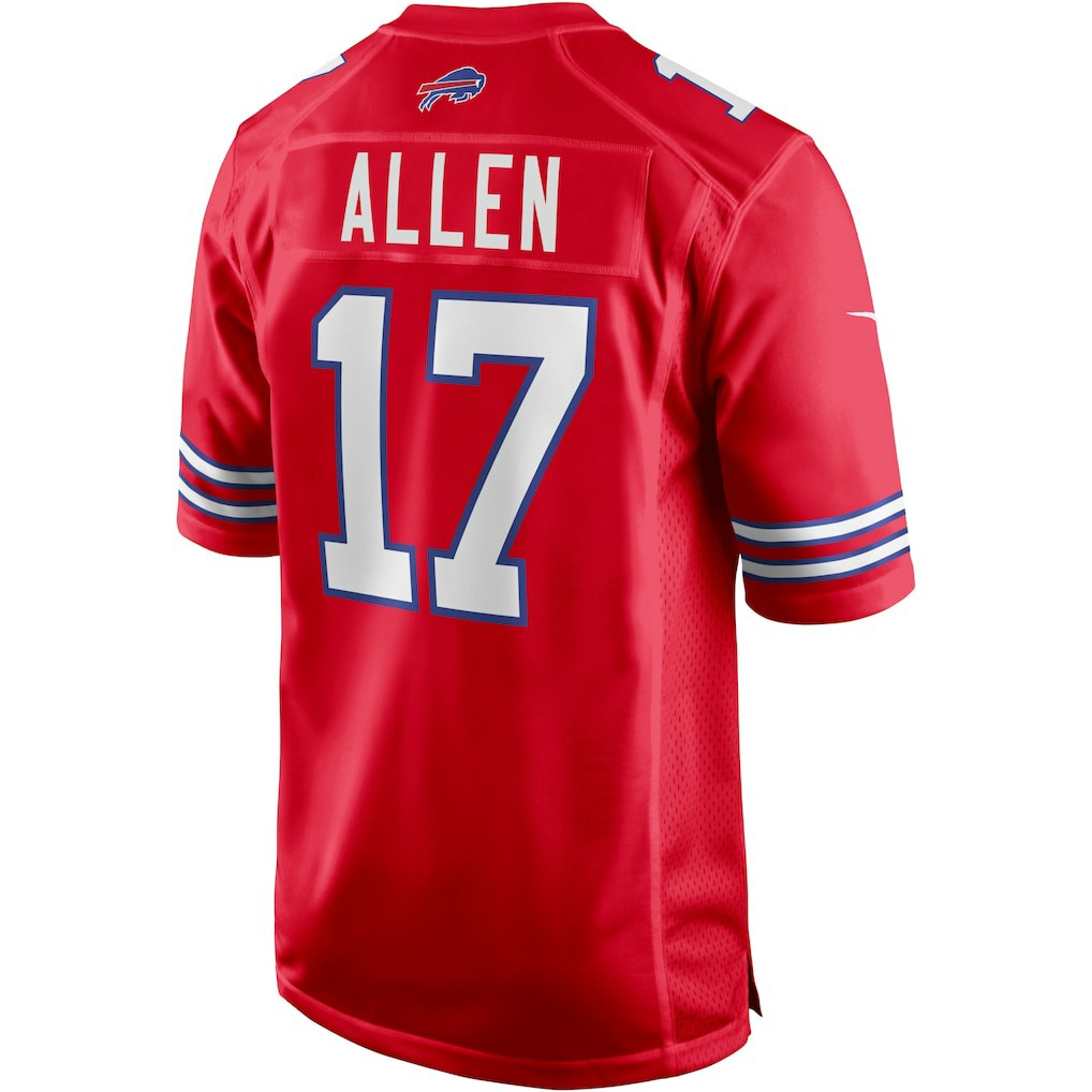 Nike Josh Allen Buffalo Bills Alternate Game Player Jersey Red