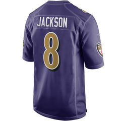 Nike Lamar Jackson Baltimore Ravens Alternate Game Jersey Purple