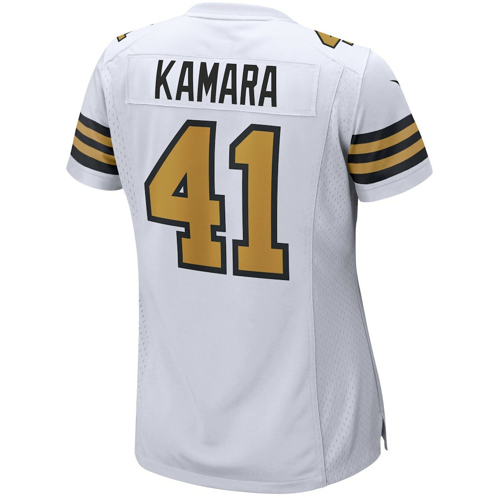 Nike Alvin Kamara New Orleans Saints Women's Alternate Game Player Jersey White