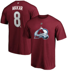 Cale Makar Colorado Avalanche Fanatics Authentic Stack Player Name & Number T-Shirt - Burgundy - NHL 3822537