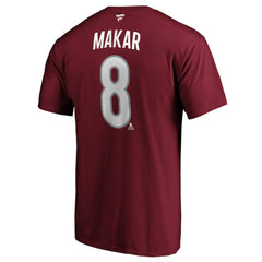 Cale Makar Colorado Avalanche Fanatics Authentic Stack Player Name & Number T-Shirt - Burgundy - NHL 3822537