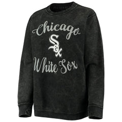 Chicago White Sox G-III 4Her by Carl Banks Women's Script Comfy Cord Pullover Sweatshirt - Black - MLB Sale