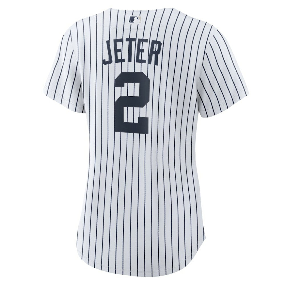 Derek Jeter New York Yankees Nike Women's Home Replica Player Name Jersey - White/Navy - Nike Online