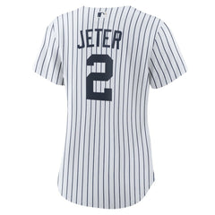 Derek Jeter New York Yankees Nike Women's Home Replica Player Name Jersey - White/Navy - Nike Online