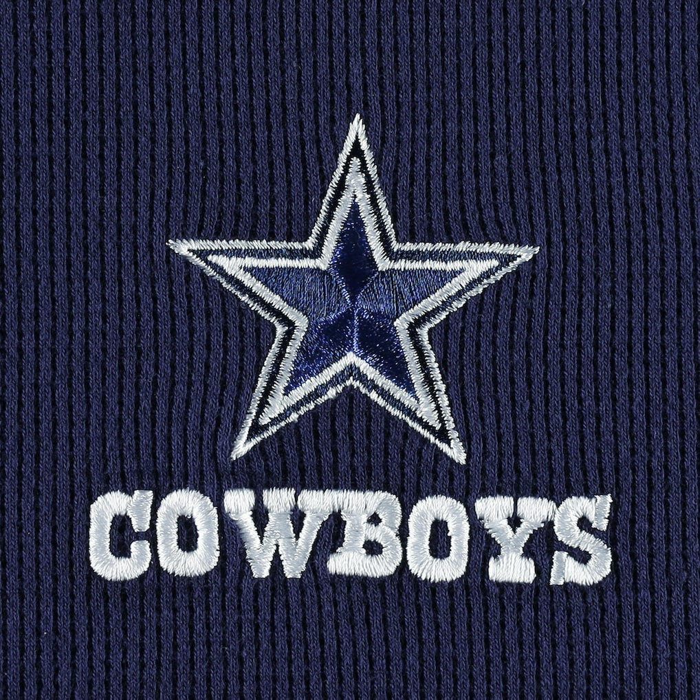 Dallas Cowboys Maverick Thermal Henley Long Sleeve T-Shirt Navy