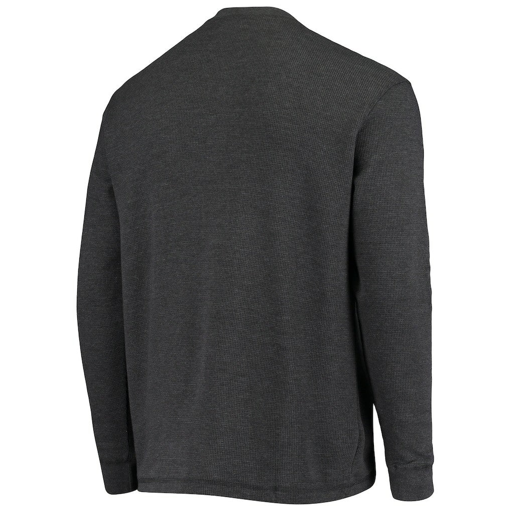 Miami Dolphins Dunbrooke Logo Maverick Thermal Henley Long Sleeve T-Shirt Charcoal