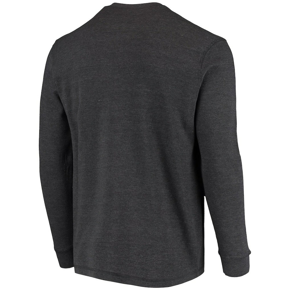 Philadelphia Eagles Dunbrooke Logo Maverick Thermal Henley Long Sleeve T-Shirt Charcoal