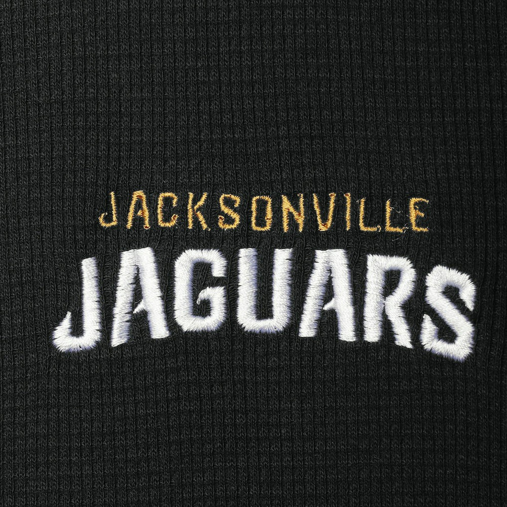 Jacksonville Jaguars Dunbrooke Logo Maverick Thermal Henley Long Sleeve T-Shirt Black
