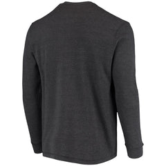 Detroit Lions Dunbrooke Logo Maverick Thermal Henley Long Sleeve T-Shirt Charcoal