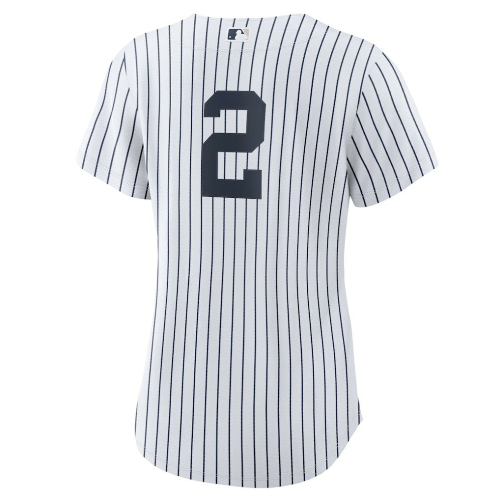 Derek Jeter New York Yankees Nike Women's Home Replica Player Jersey - White/Navy - Nike on Sale