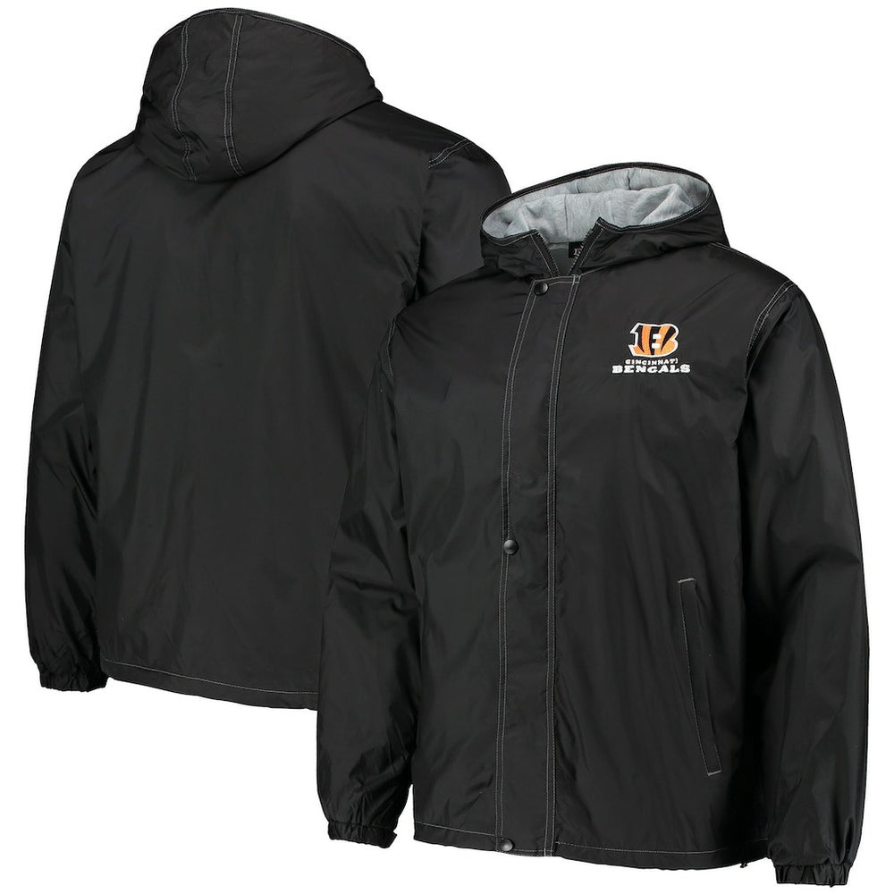 Cincinnati Bengals Dunbrooke Logo Legacy Stadium Full-Zip Jacket- Black