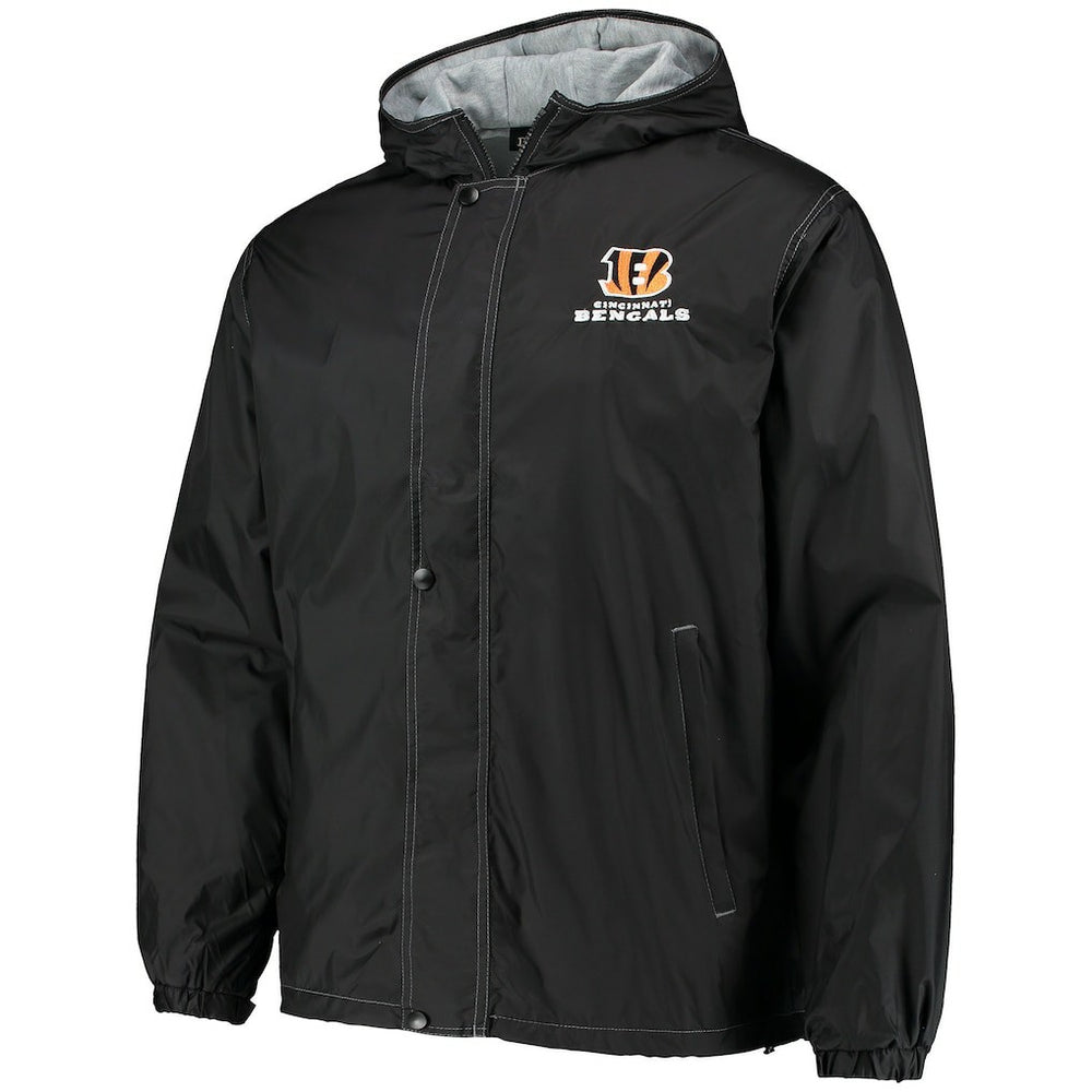 Cincinnati Bengals Dunbrooke Logo Legacy Stadium Full-Zip Jacket- Black