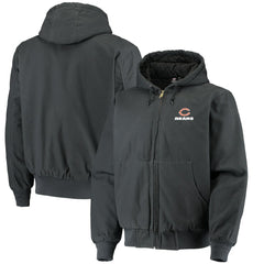 Chicago Bears Dunbrooke Dakota Cotton Canvas Hooded Jacket Navy