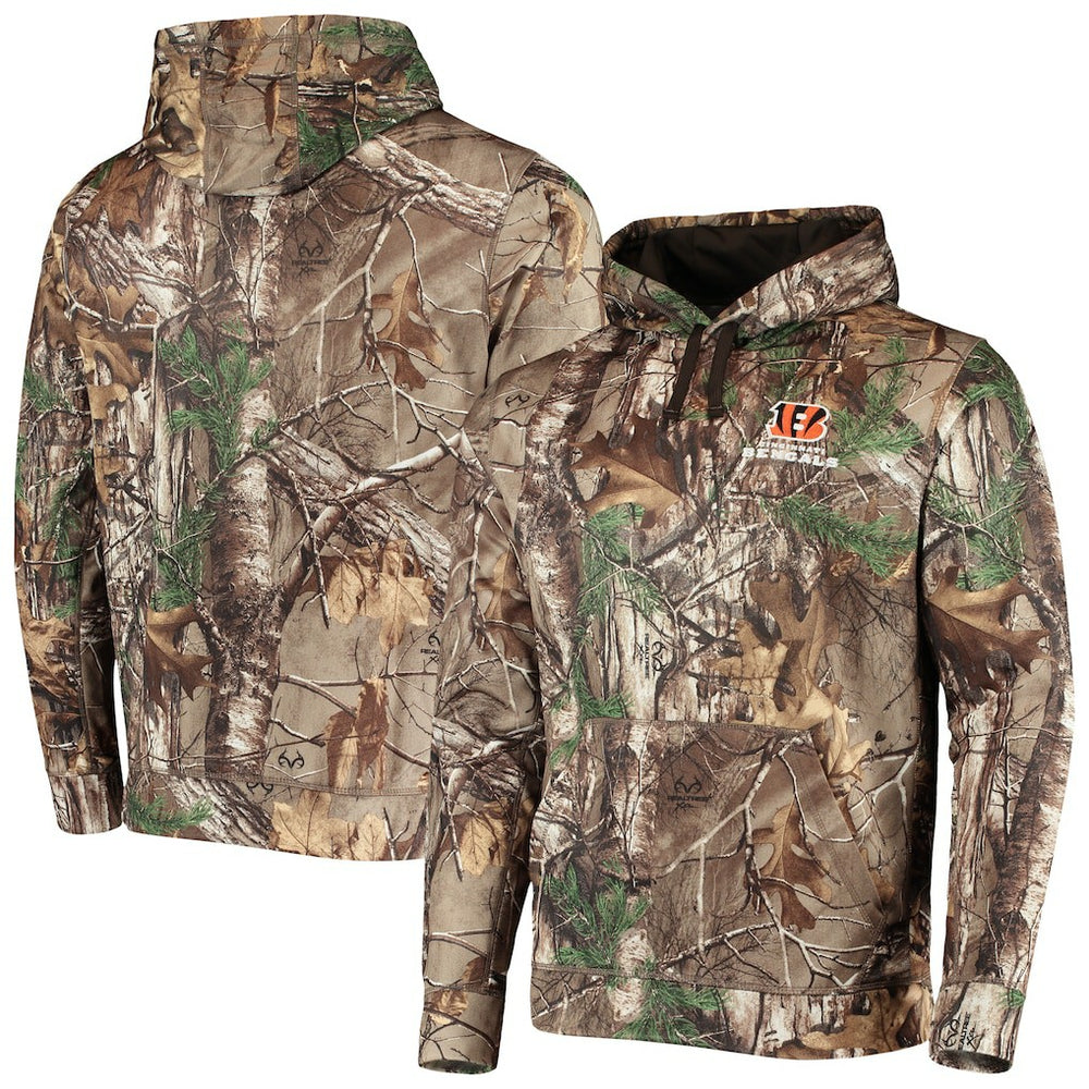 Cincinnati Bengals Dunbrooke Circle Champion Tech Fleece Pullover Hoodie Realtree Camo