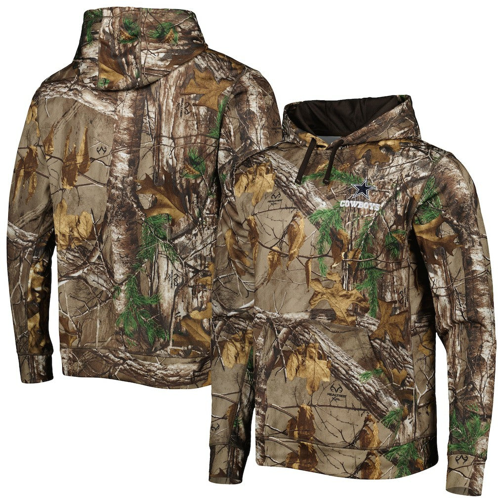 Dallas Cowboys Champion Tech Fleece Pullover Hoodie Realtree Camo