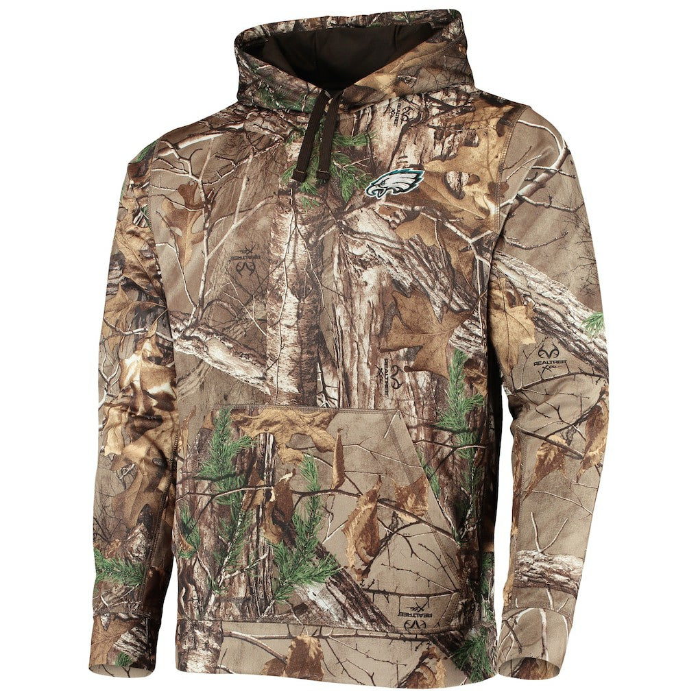 Philadelphia Eagles Dunbrooke Circle Champion Tech Fleece Pullover Hoodie Realtree Camo